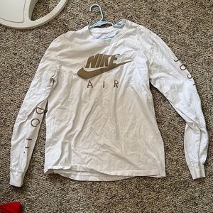 Nike gold white long sleeve